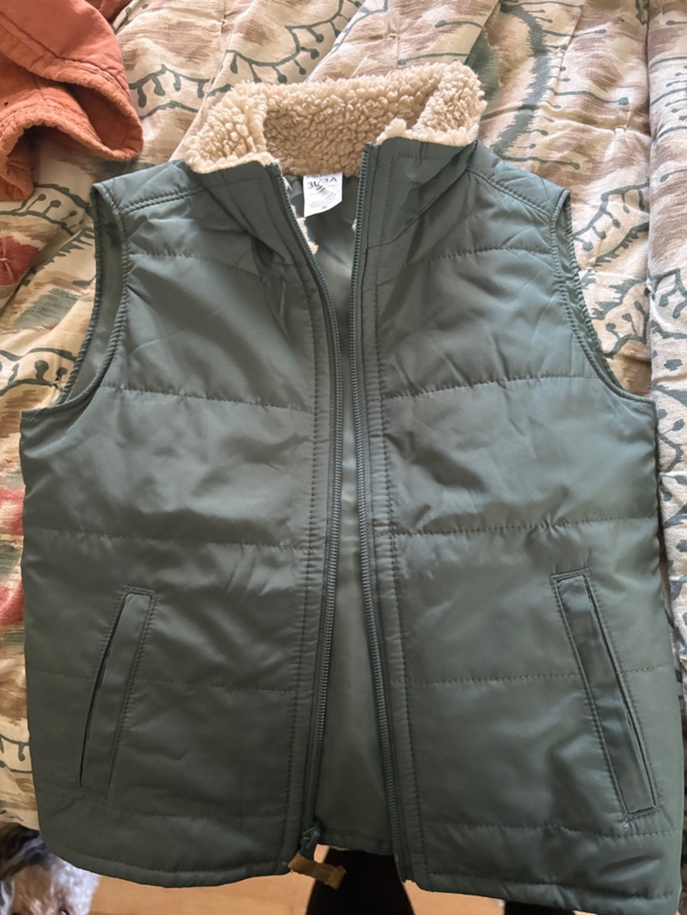 Carter's Olive Green Puffer Vest